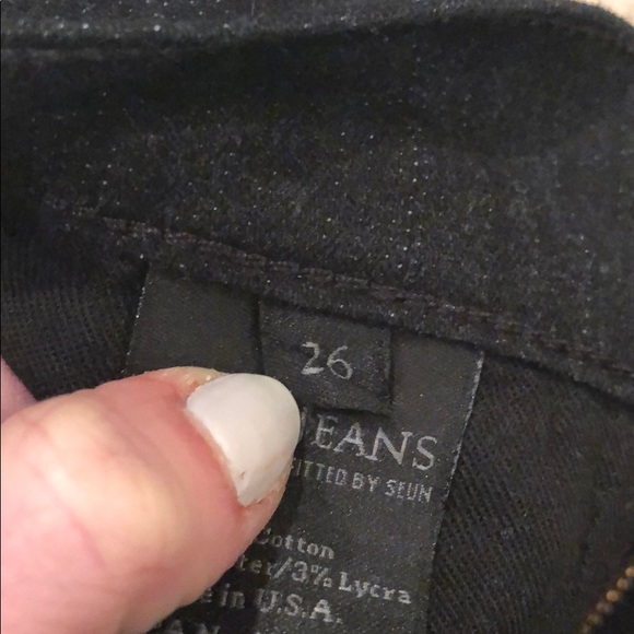 Dark denim, no fade